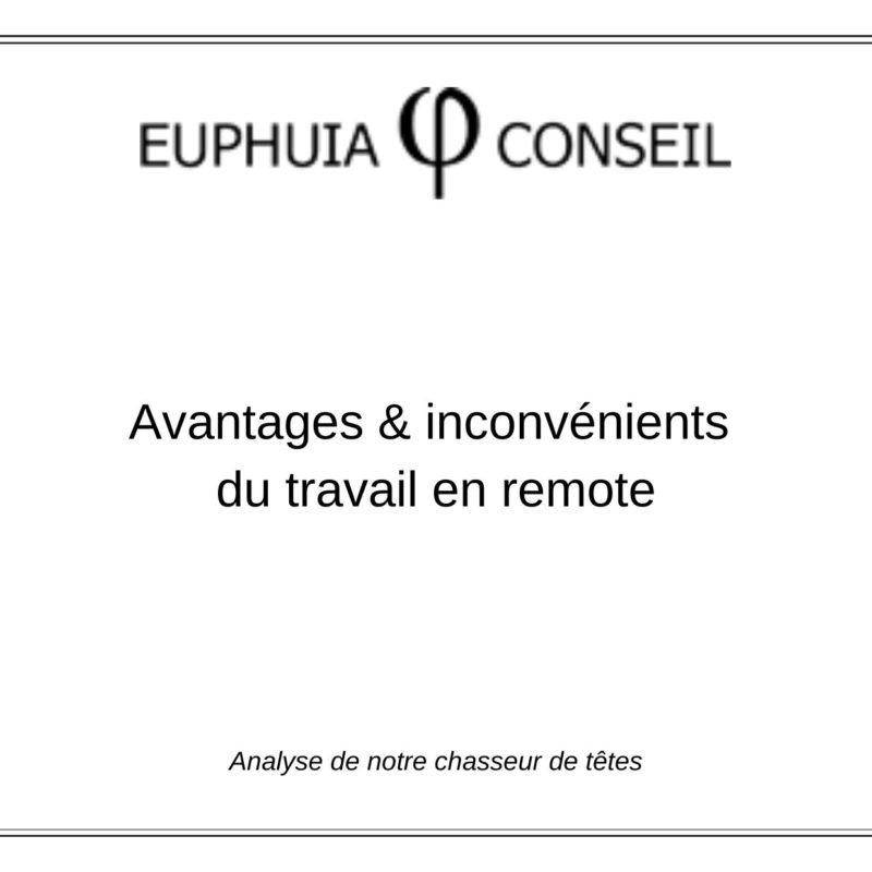 travail en remote ou télétravail analyse du chasseur de têtes